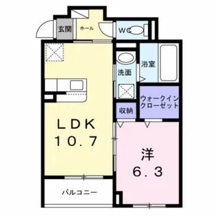 ゴールドローレライ【2階】の間取り
