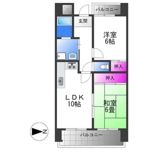 エスペランサ【6階】の間取り