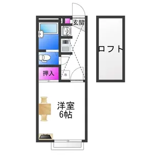 レオパレス神明5【2階】の間取り