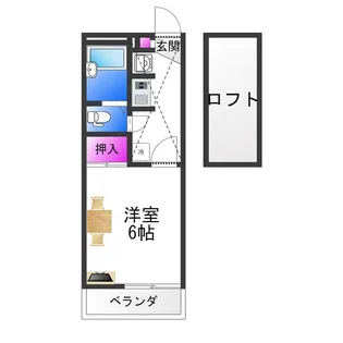 レオパレスCOMFORTひらのⅡ【2階】の間取り