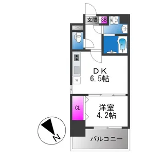 メイクス天王寺南【2階】の間取り