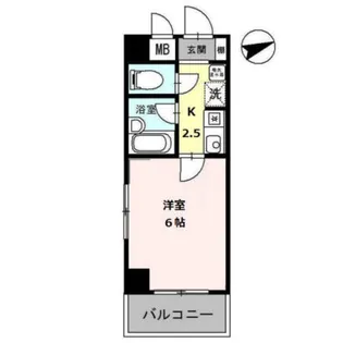 ラ・フェリオ新深江【10階】の間取り