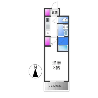 セイワパレス深江橋駅前【6階】の間取り