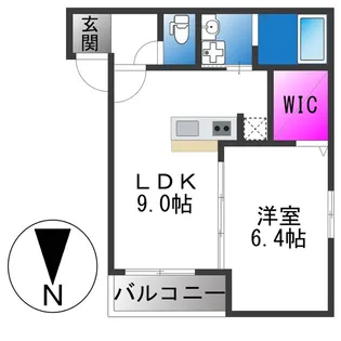 フジパレス吉田ノース【2階】の間取り