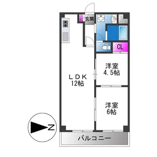 グランドピア都【5階】の間取り