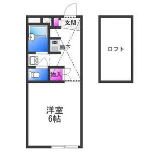 レオパレス千−SEN−Ⅱ【2階】の間取り