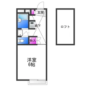 レオパレスコーラルⅡ【1階】の間取り