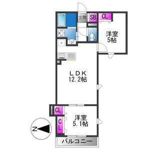 キルシュ元町【3階】の間取り