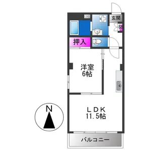 サンメゾン【3階】の間取り