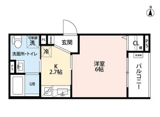 CRASTINE大蓮北4丁目・B棟【3階】の間取り