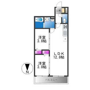 Tio Grace【2階】の間取り