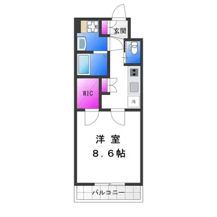 KAUNIS HIRANO【7階】の間取り