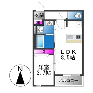 Sierra深江南【2階】の間取り