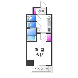 Le−Bear天王寺東【5階】の間取り