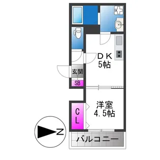 イリスコート今福南【1階】の間取り
