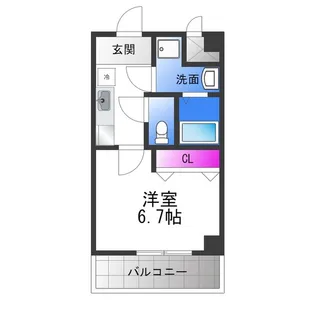 モアナコート【4階】の間取り