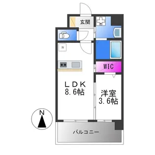 ESTONE HIGASHIOSAKA【3階】の間取り