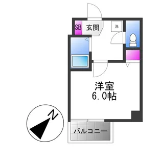 ロンモンターニュ小阪【3階】の間取り