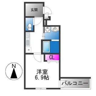 フジパレス喜連西ノース【1階】の間取り