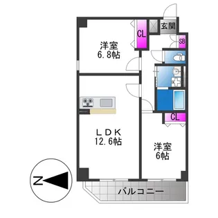 BADGE大道【2階】の間取り