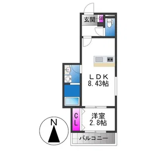 Well−being巽西【2階】の間取り