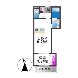 Well−being巽西【3階】の間取り