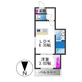 Well−being巽西【3階】の間取り