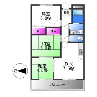 松岡マンションⅡ【3階】の間取り