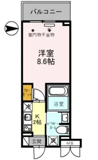 Msマンション長栄寺【2階】の間取り