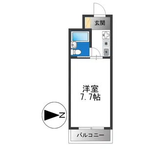 スチューデント平野【7階】の間取り