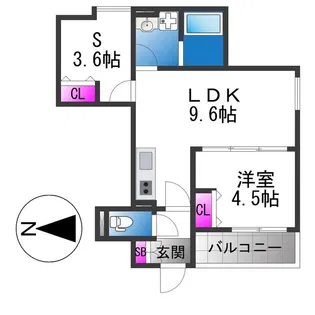 D porta Damray【2階】の間取り