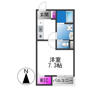 REGIES近大WEST 【1階】の間取り
