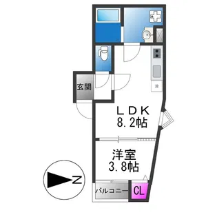 REGIES近大WEST 【3階】の間取り