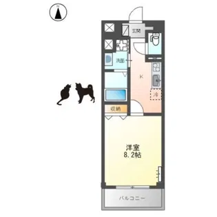 Iny(アイニー)菱江【2階】の間取り