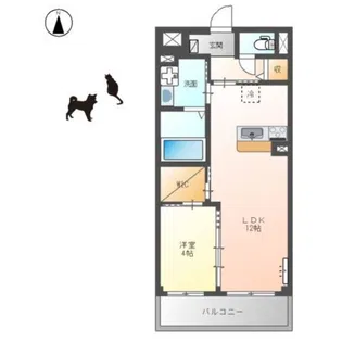 Iny(アイニー)菱江【2階】の間取り