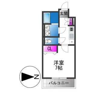 セオリー大阪東DOOR【2階】の間取り