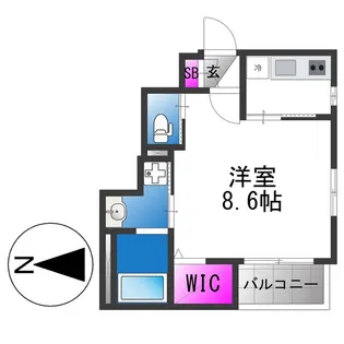 デメテル寺田町【2階】の間取り