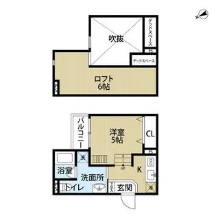 プログレス長瀬【2階】の間取り