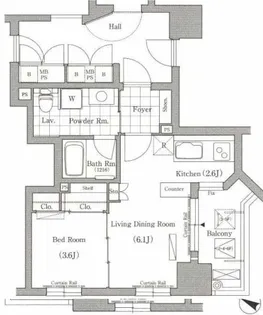 エルトスト神戸【6階】の間取り