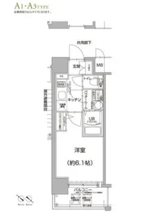 エスリード神戸兵庫駅マリーナスクエア【9階】の間取り
