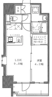 クリエイトビュー三宮磯上公園【9階】の間取り