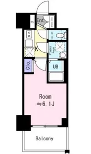 エスリード神戸兵庫駅ミッドポート【6階】の間取り