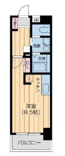 ウィルドゥ浜崎通【3階】の間取り