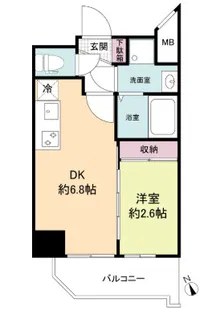 セレニテ兵庫エクラ【3階】の間取り