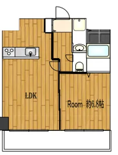 クォーレ三宮弐番館【2階】の間取り