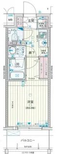 アドバンス神戸プリンスパーク【6階】の間取り