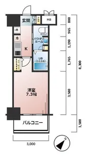 エステムプラザ神戸水木通グランクロス【2階】の間取り