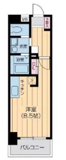 ウィルドゥ浜崎通【6階】の間取り