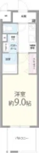 ヘスティア神戸【7階】の間取り