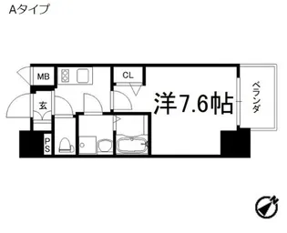 ポルトボヌール神戸湊川公園【13階】の間取り